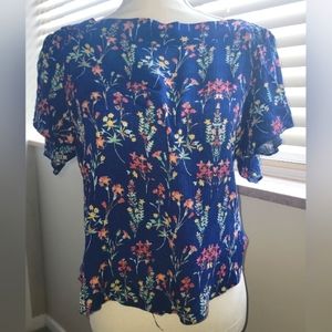 Your Story Hawley Off The Shoulder Top Navy Blue Size Medium